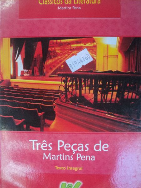 TRÊS PEÇAS DE MARTINS PENA